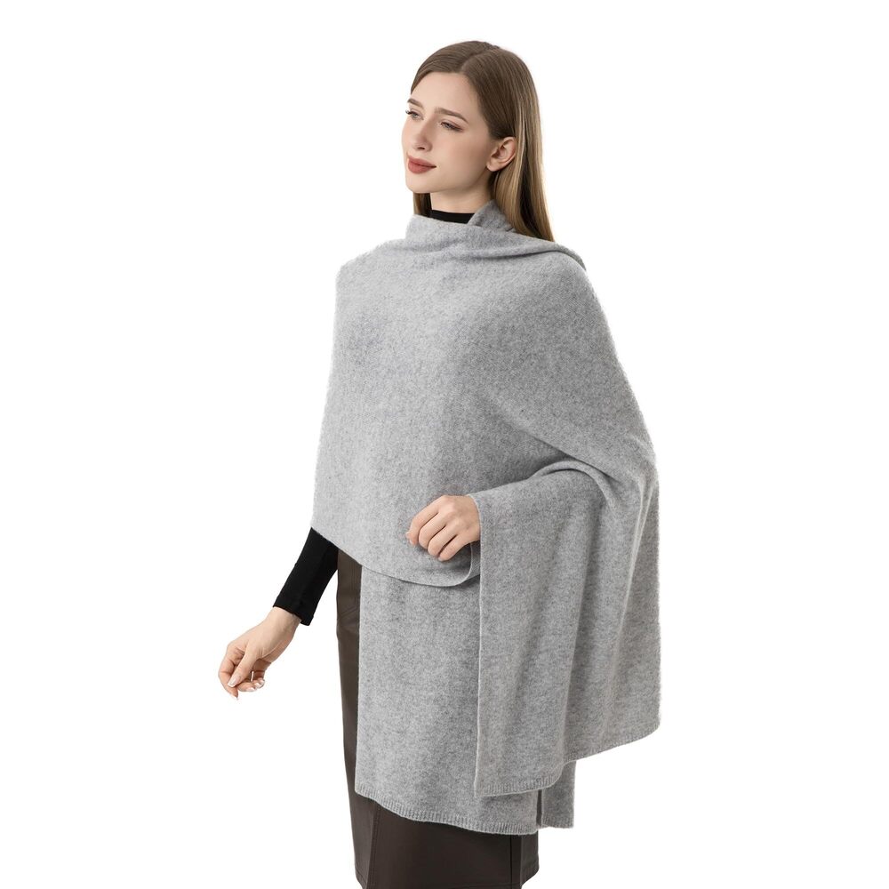 9223 100% Cashmere Wrap Warm Soft Knitted Scarf Stole For Women Airplane
